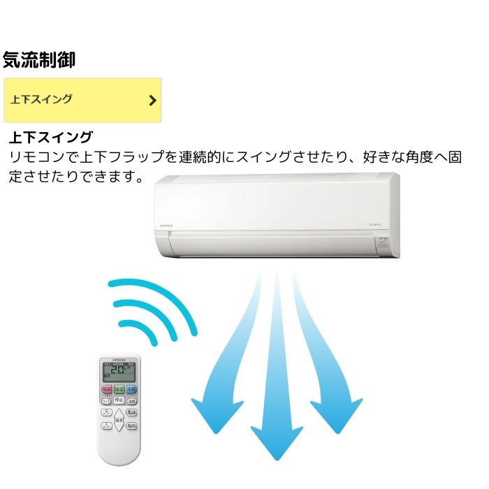 【本体のみ】日立 白くまくん AJシリーズ RAS-AJ6325D-W 20畳用 ルームエアコン 単相200V