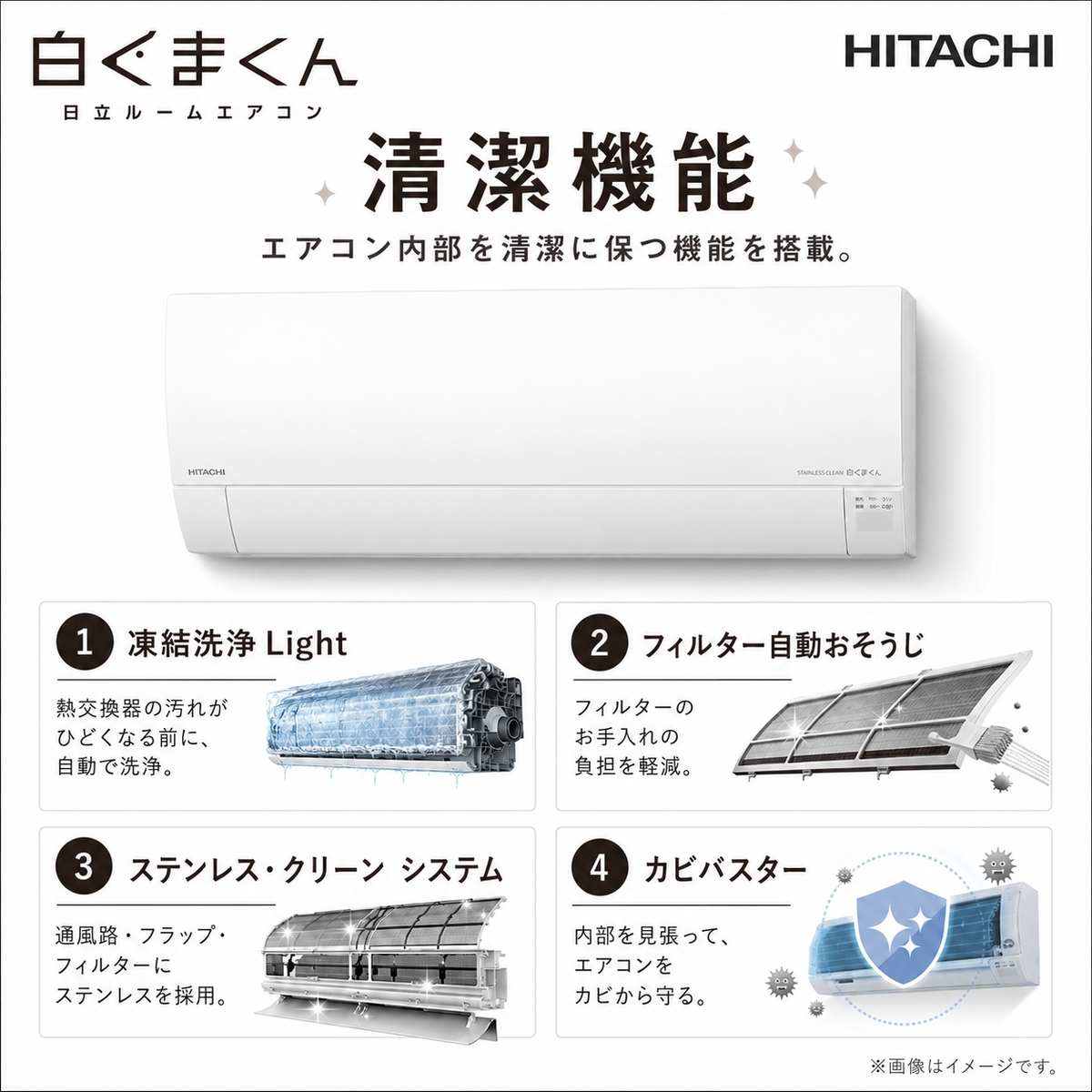 【標準工事費込み】日立 白くまくん Gシリーズ RAS-GR7125D-W 23畳用 エアコン 2025年モデル 単相200V スターホワイト