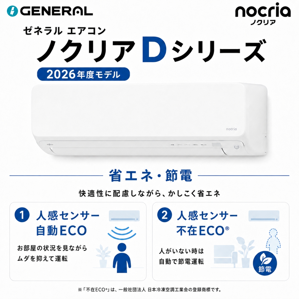 【本体のみ】富士通ゼネラル ノクリア AS-D566T2W 18畳用 ルームエアコン Dシリーズ 単相200V ホワイト